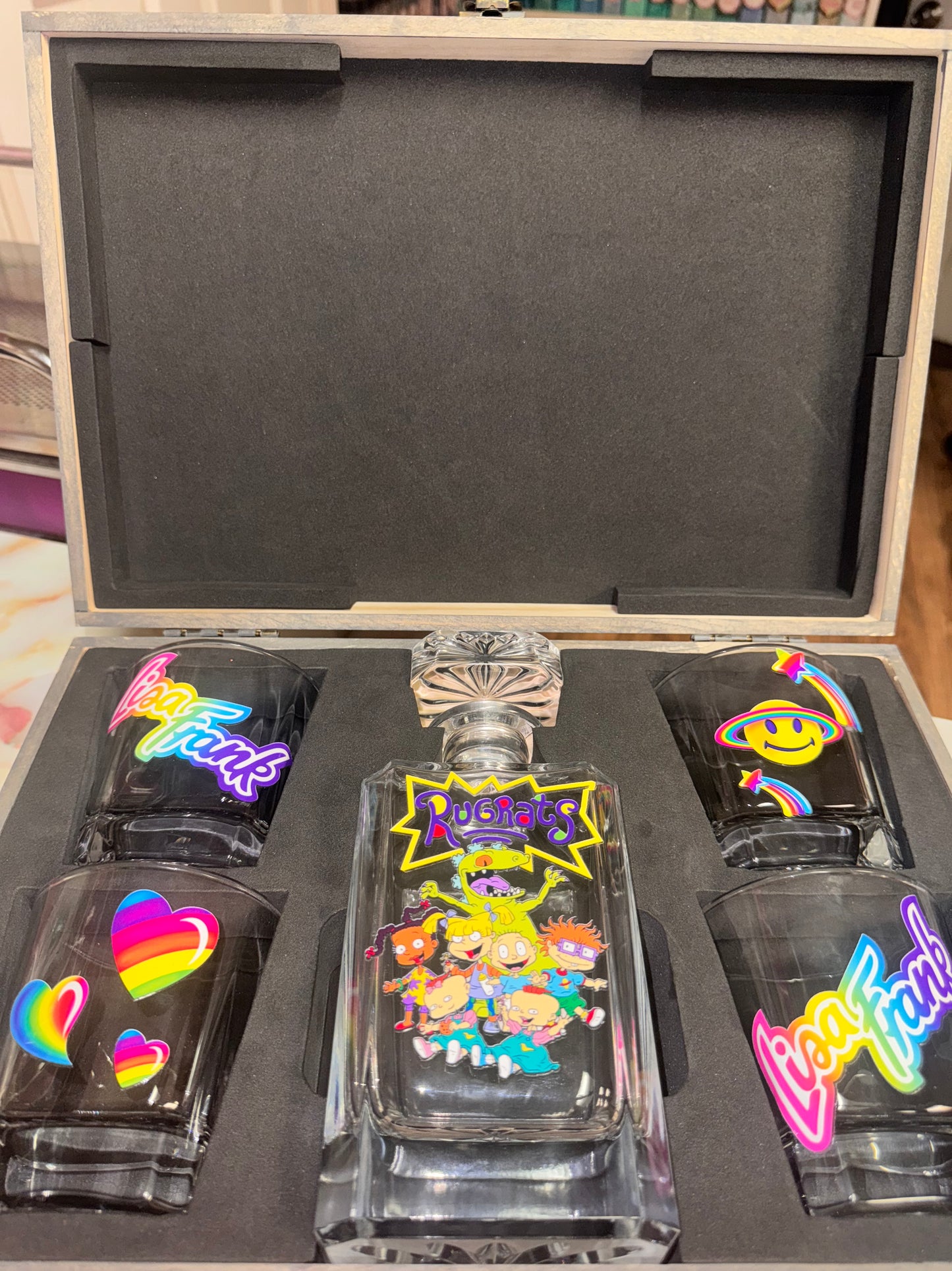 90s ready to ship decanter set