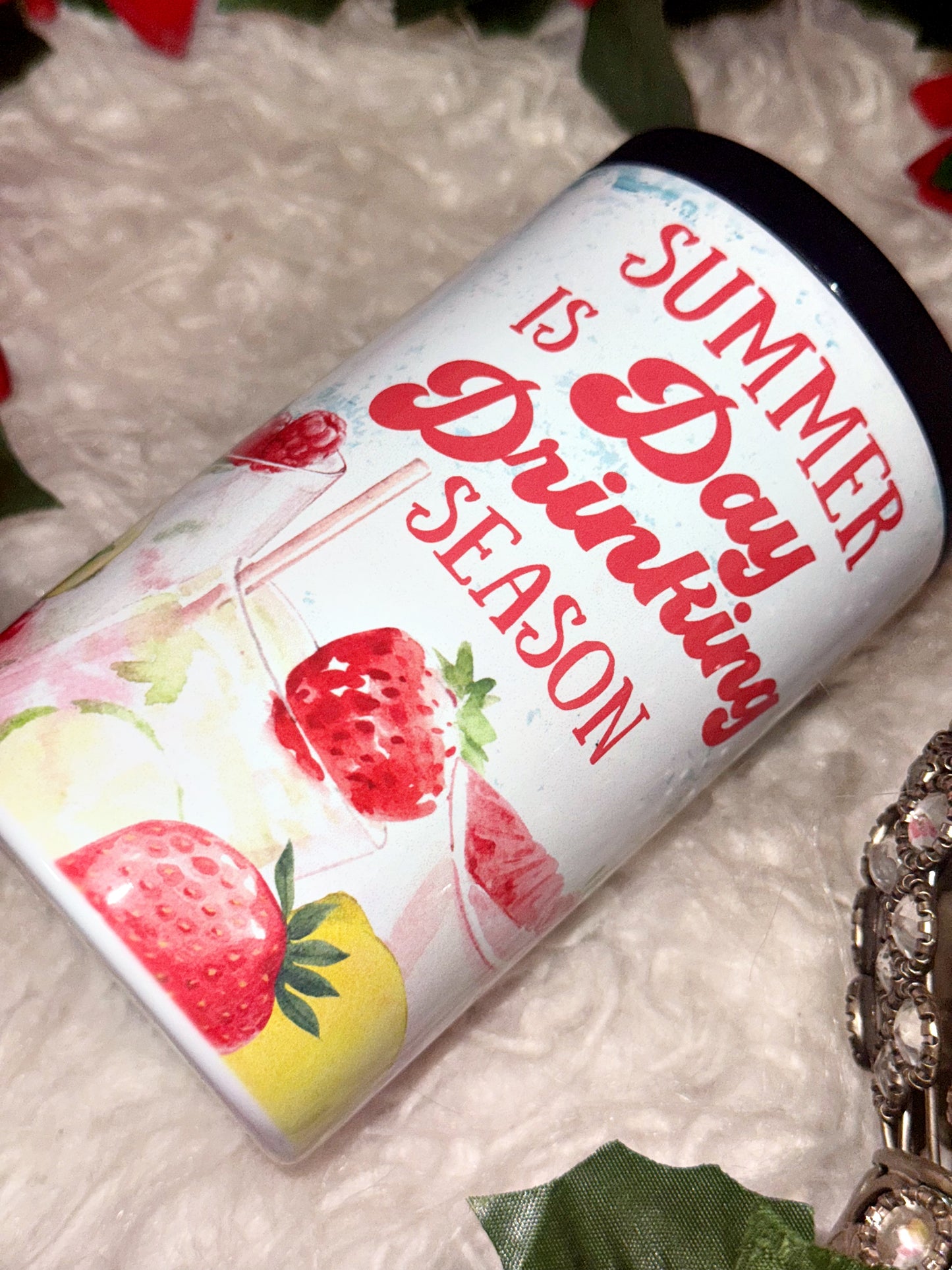 Drinking season sublimation koozie