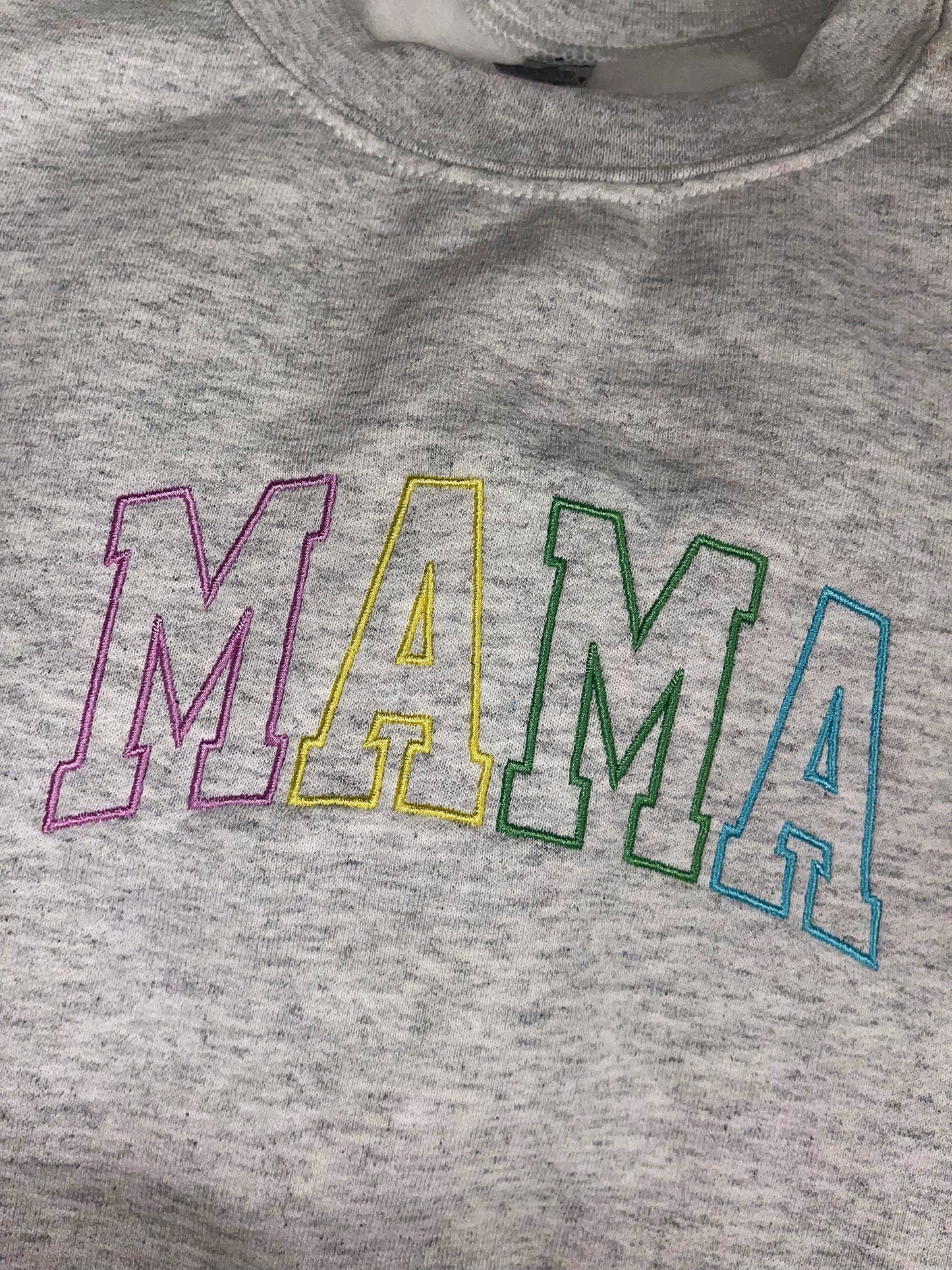 MAMA embroidered top