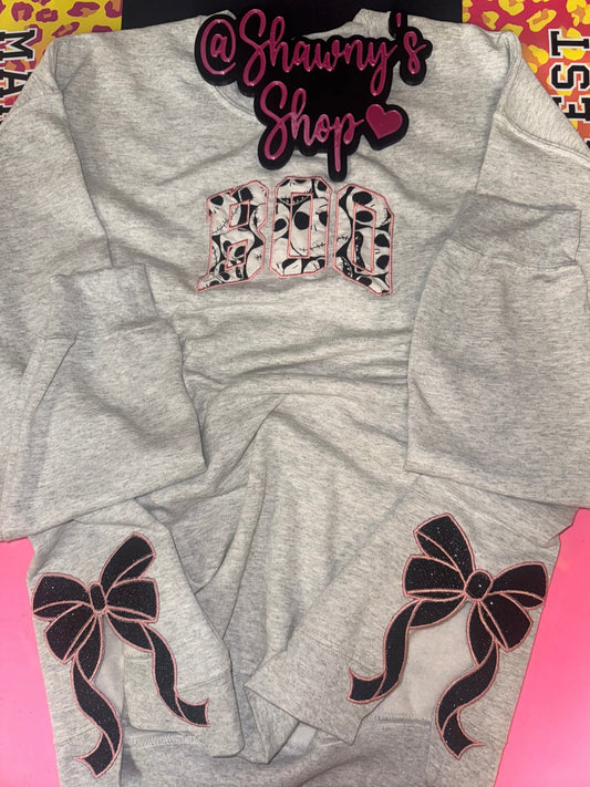 Boo side bow sweater top