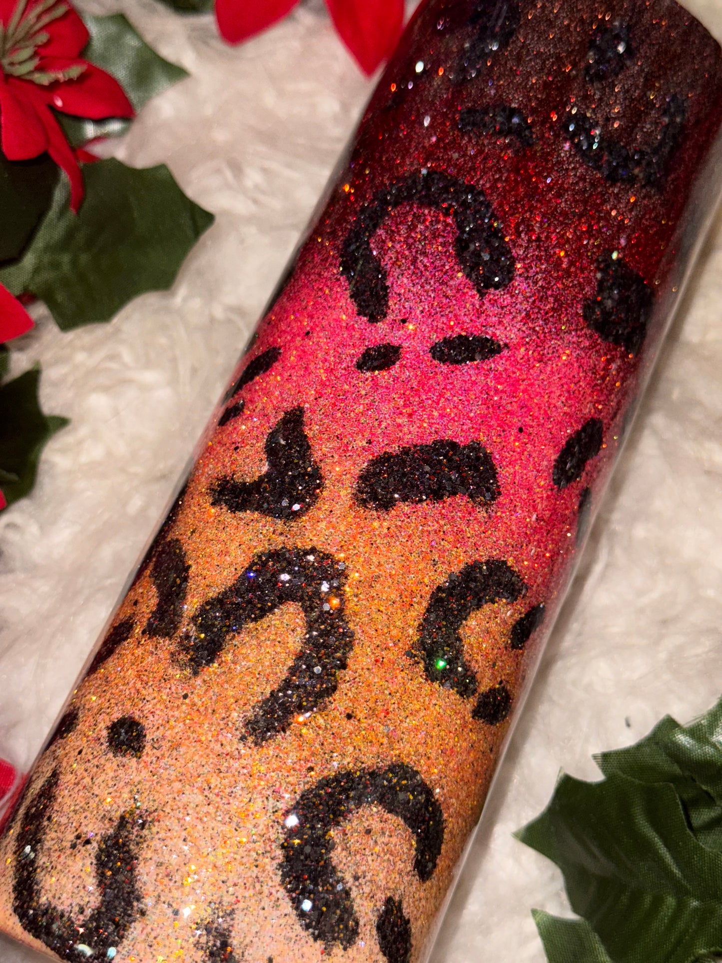 20oz fall leopard ombré ready to ship tumbler