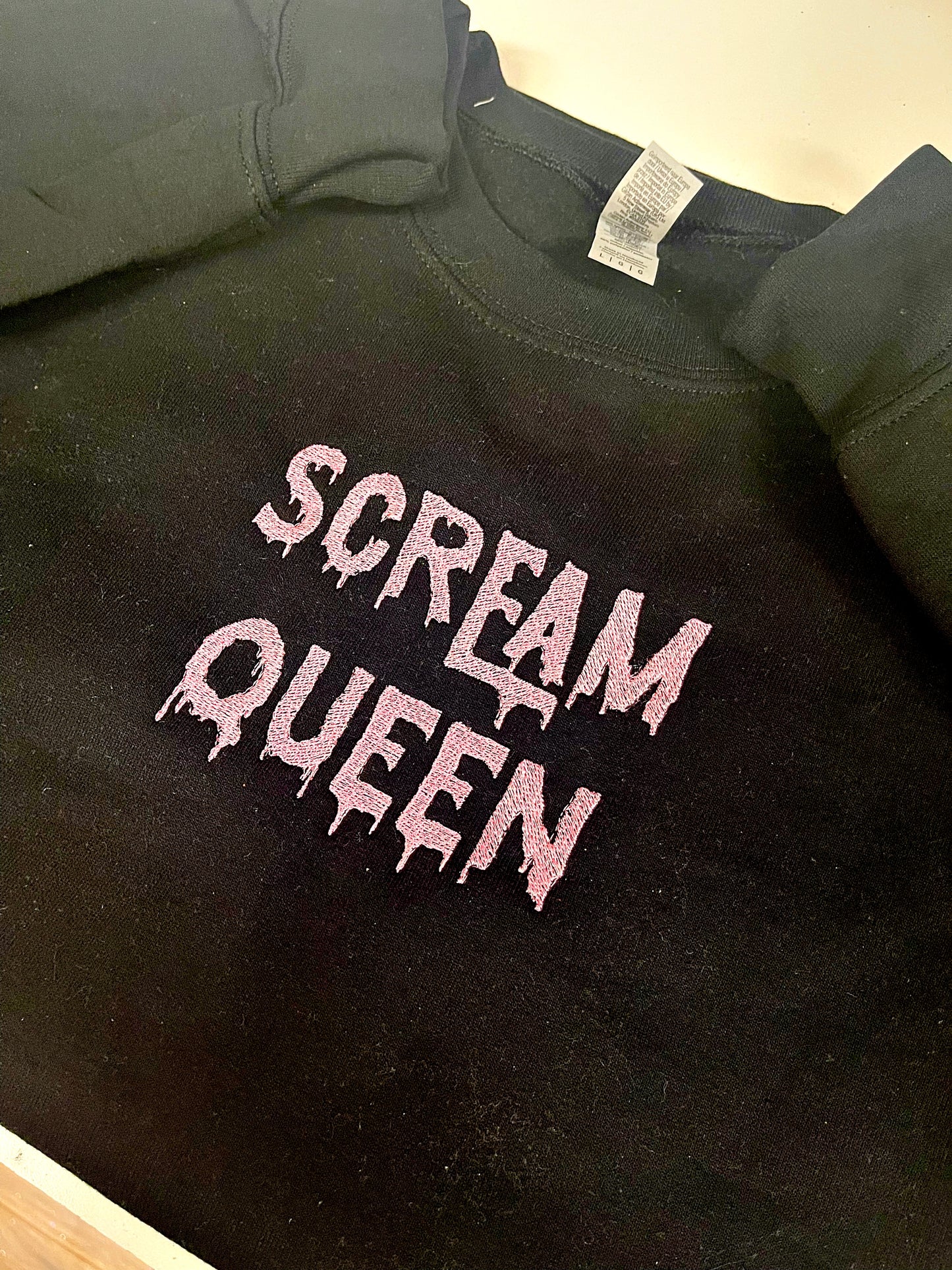 Scream Queen embroidered top