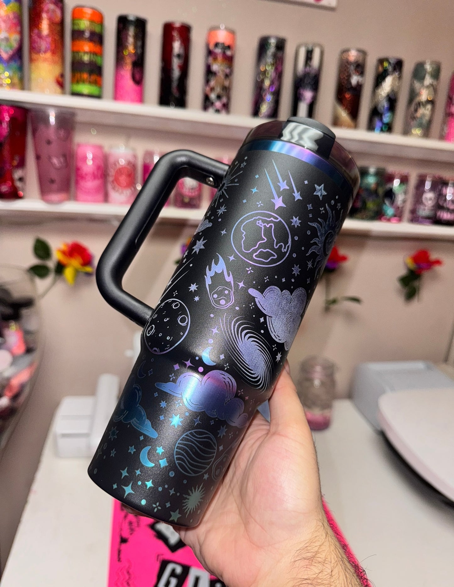 Galaxy chroma engraved Stanley