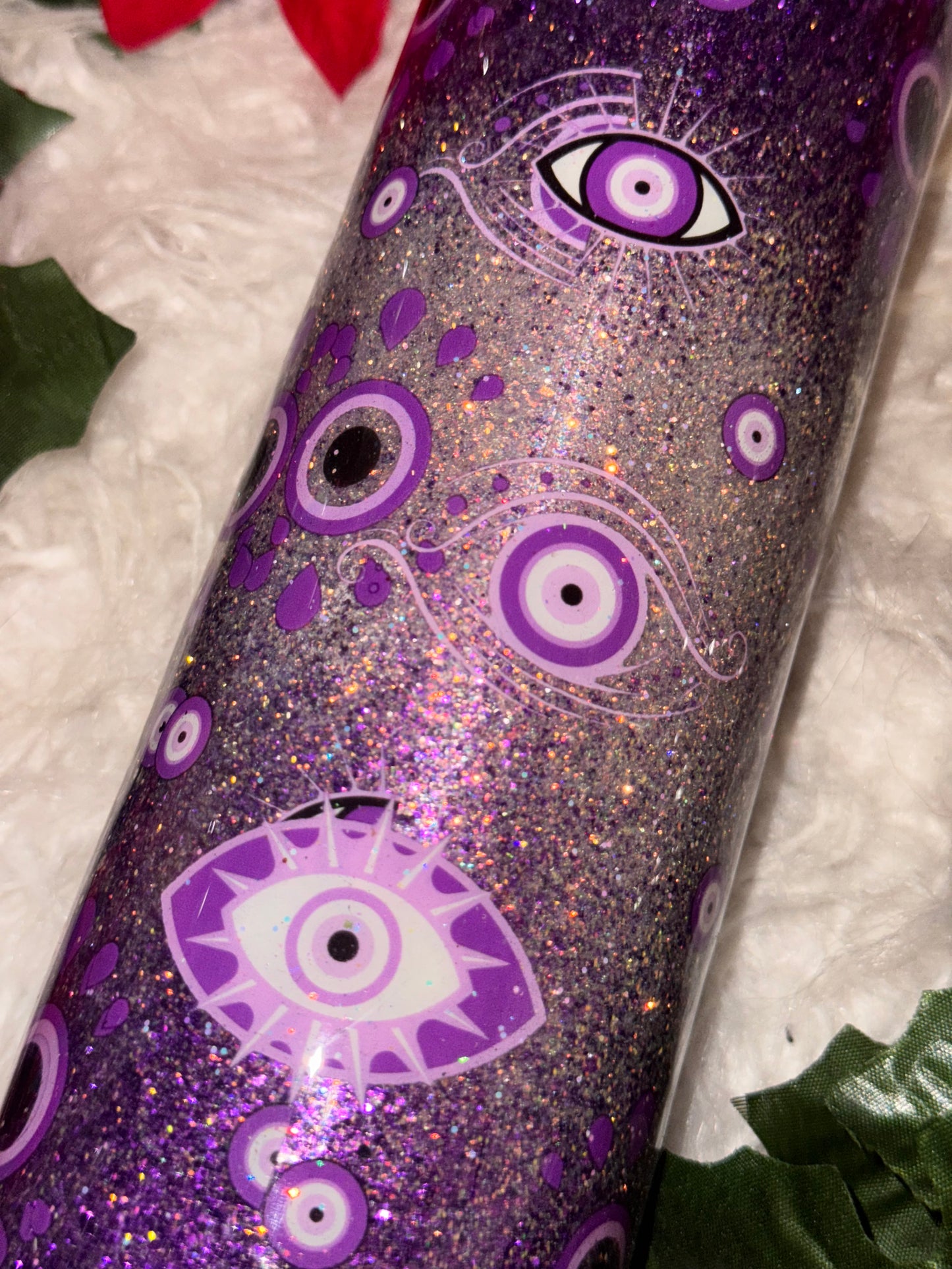 20oz purple evil eye ready to ship tumbler