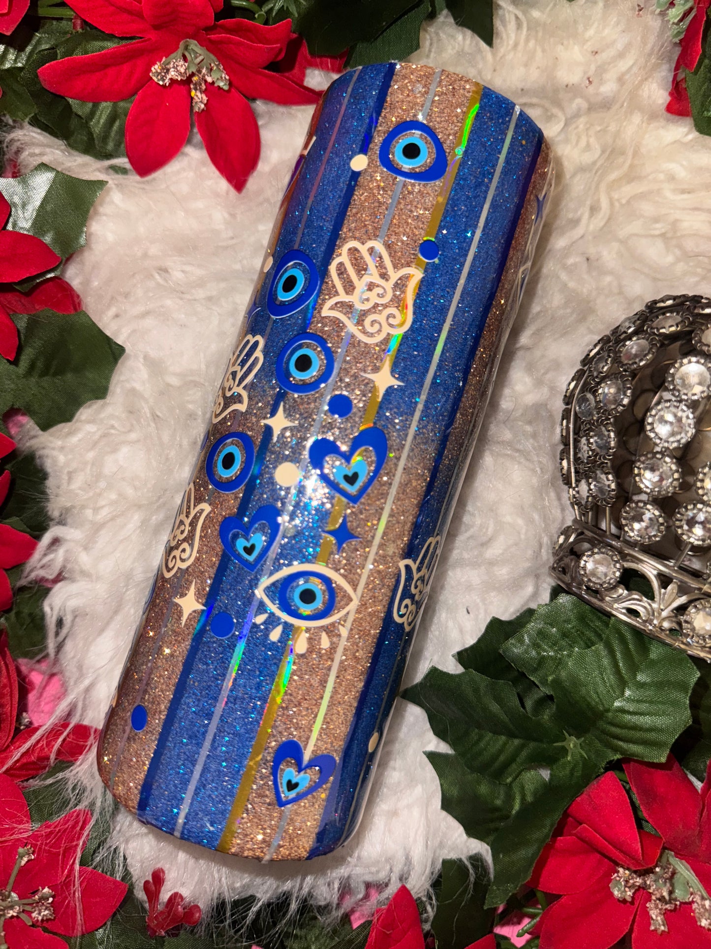 20oz ombré evil eye ready to ship tumbler