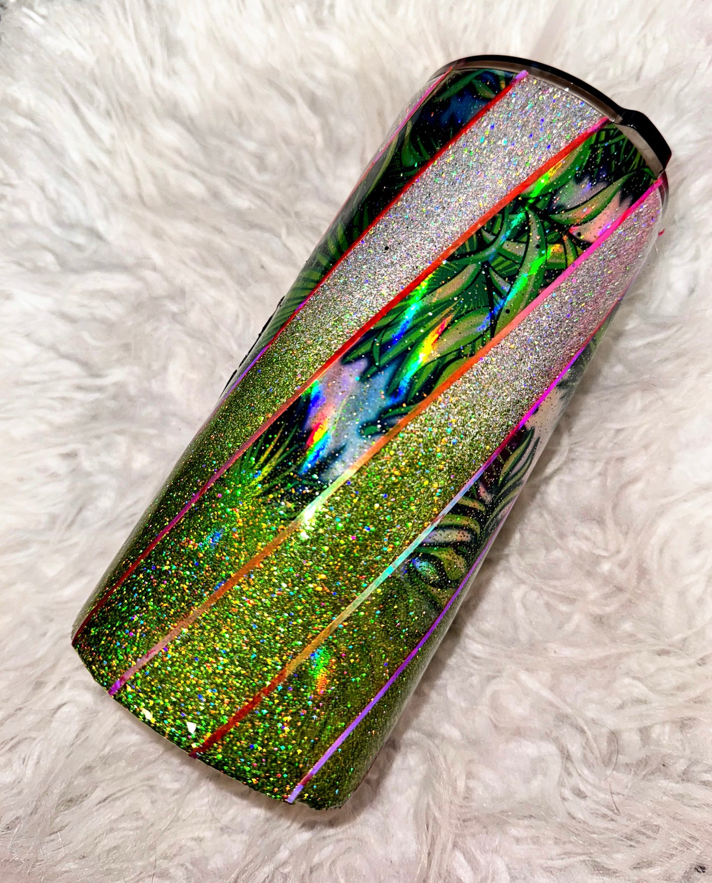 Aloha holographic ready to ship tumbler