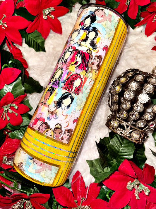 30oz yellow gals ready to ship tumbler