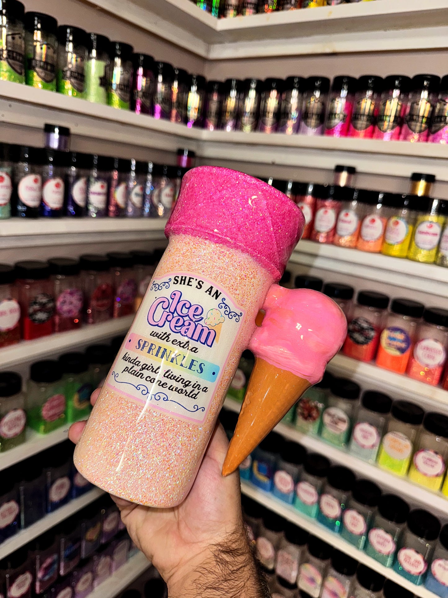20oz ice cream handle ready to ship tumbler