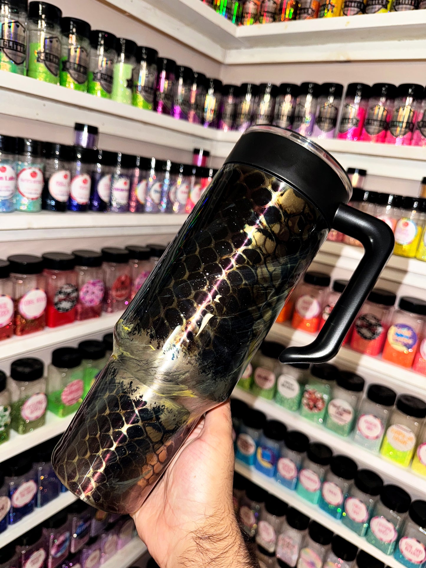 40oz snake ready to ship tumbler