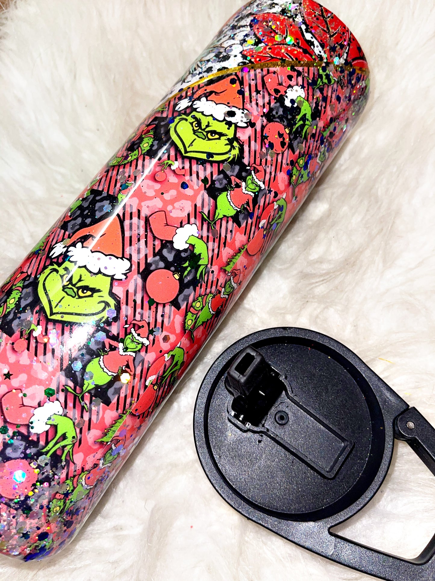 30oz red plaid ready to ship tumbler