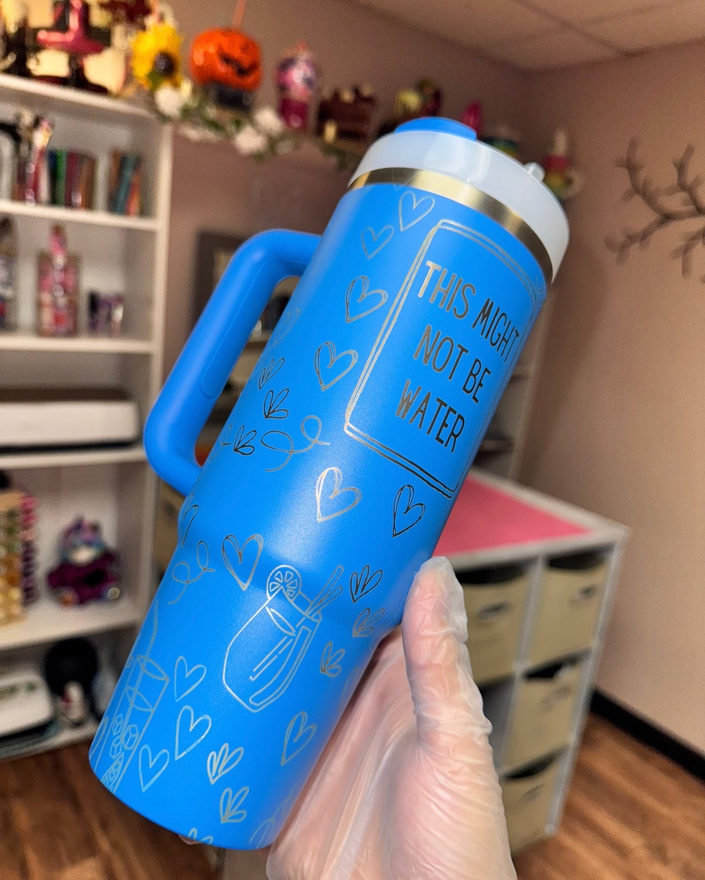 This might not be water engraved Stanley