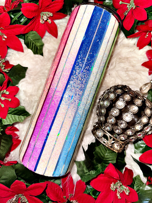 30oz rainbow ombré ready to ship tumbler