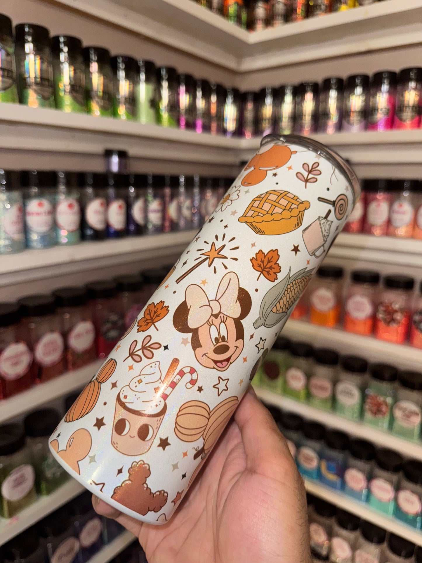 20oz pumpkin mouse sublimation tumbler