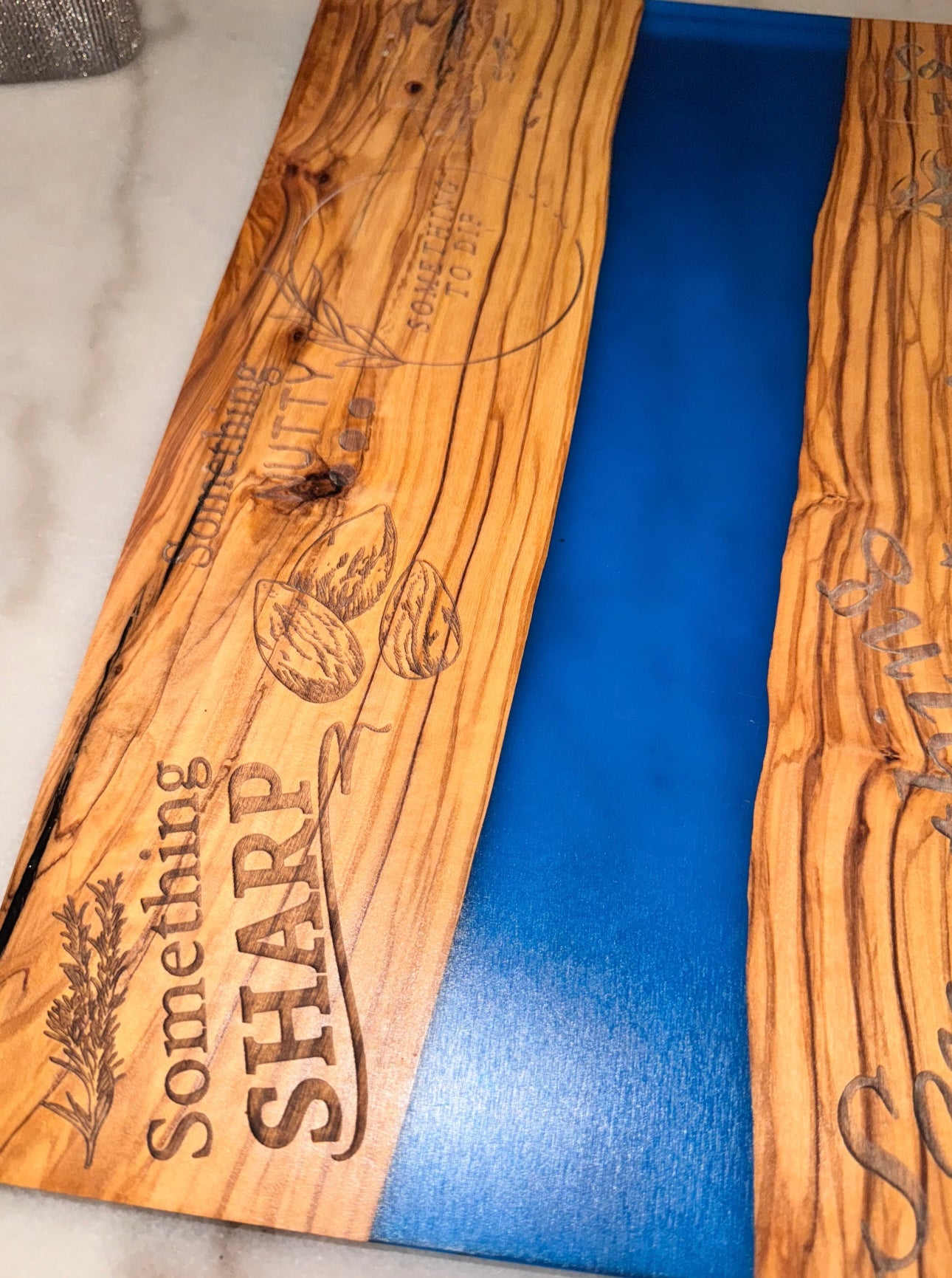 Snack engraved board