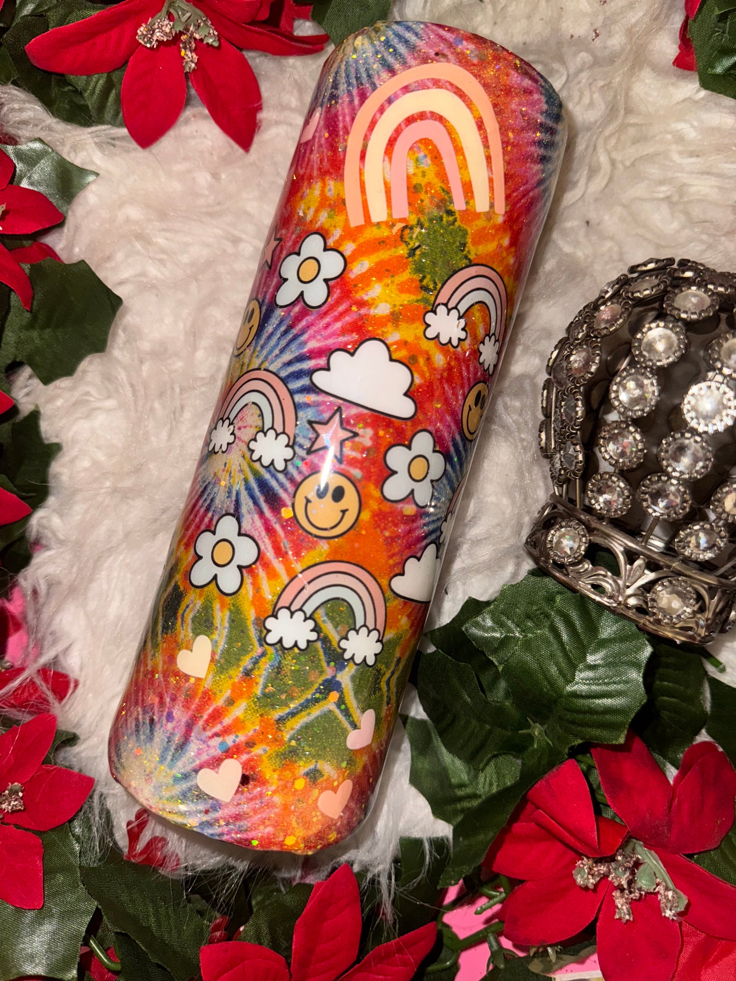 20oz retro rainbows ready to ship tumbler
