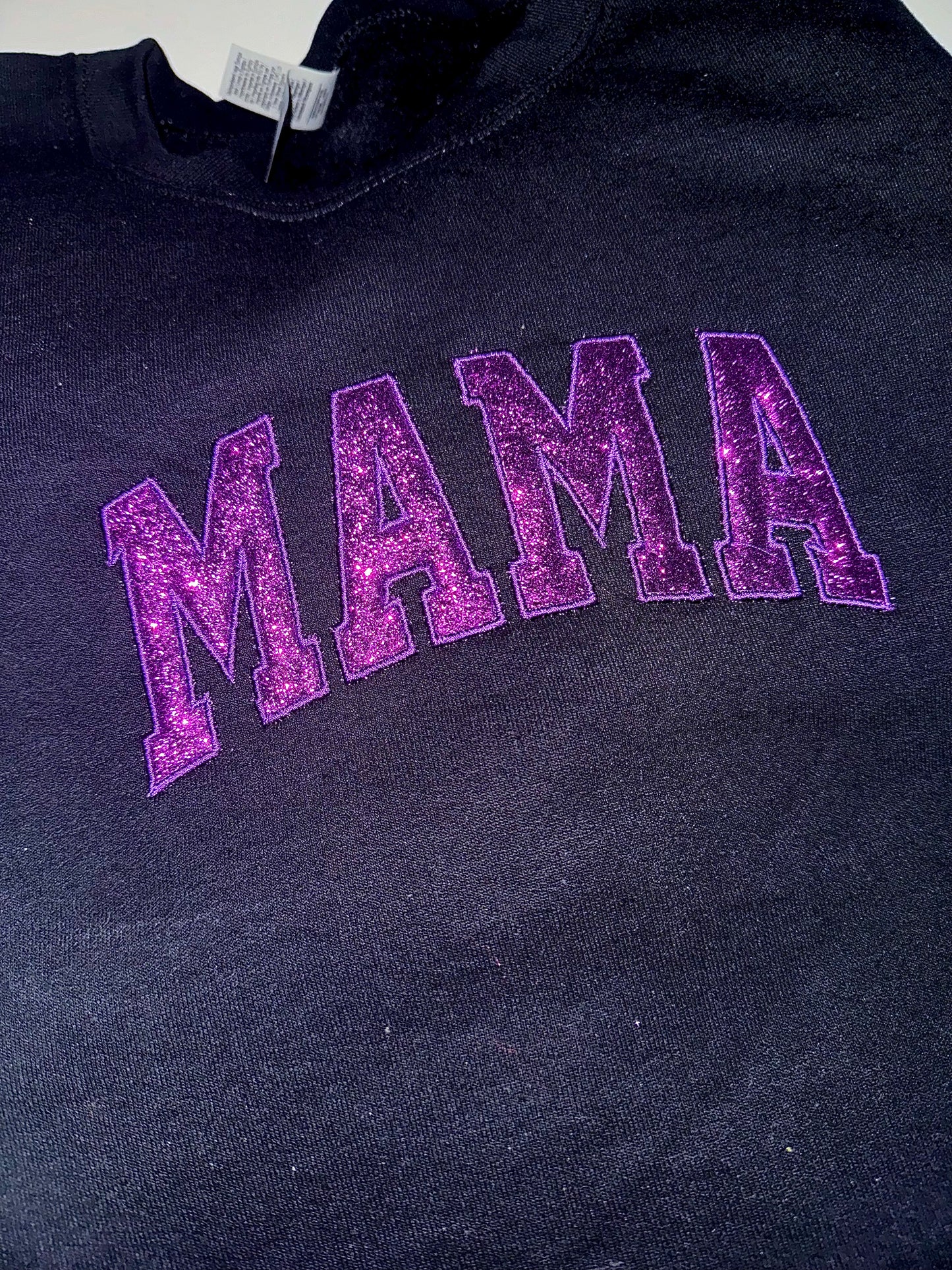 Embroidered glitter MAMA sweater