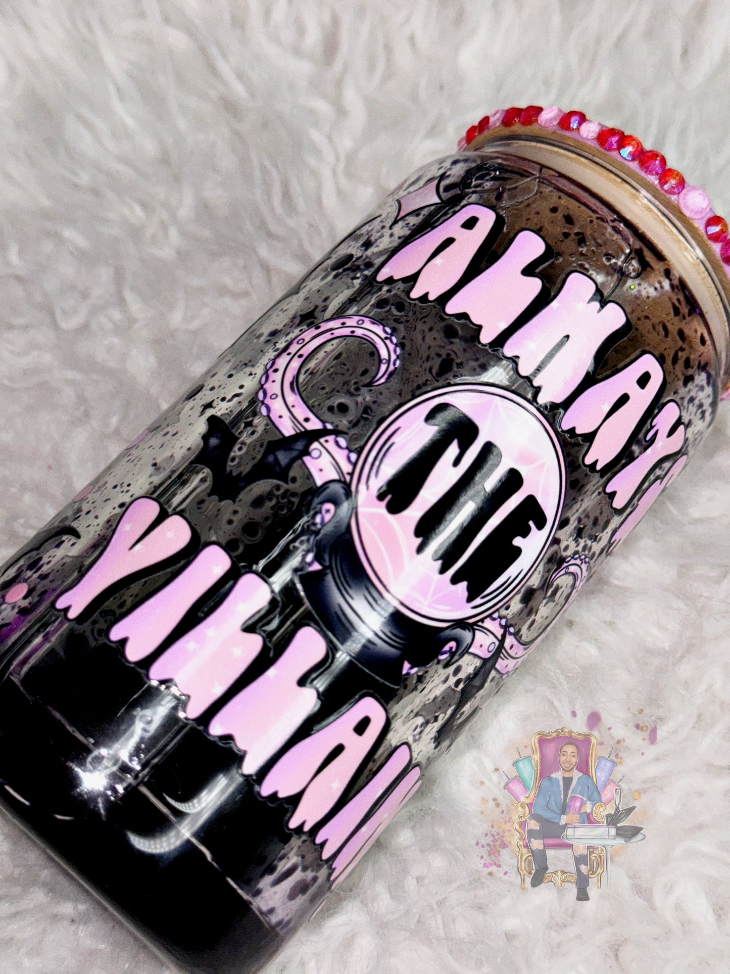 Always the villain ready to ship blood drip tumbler