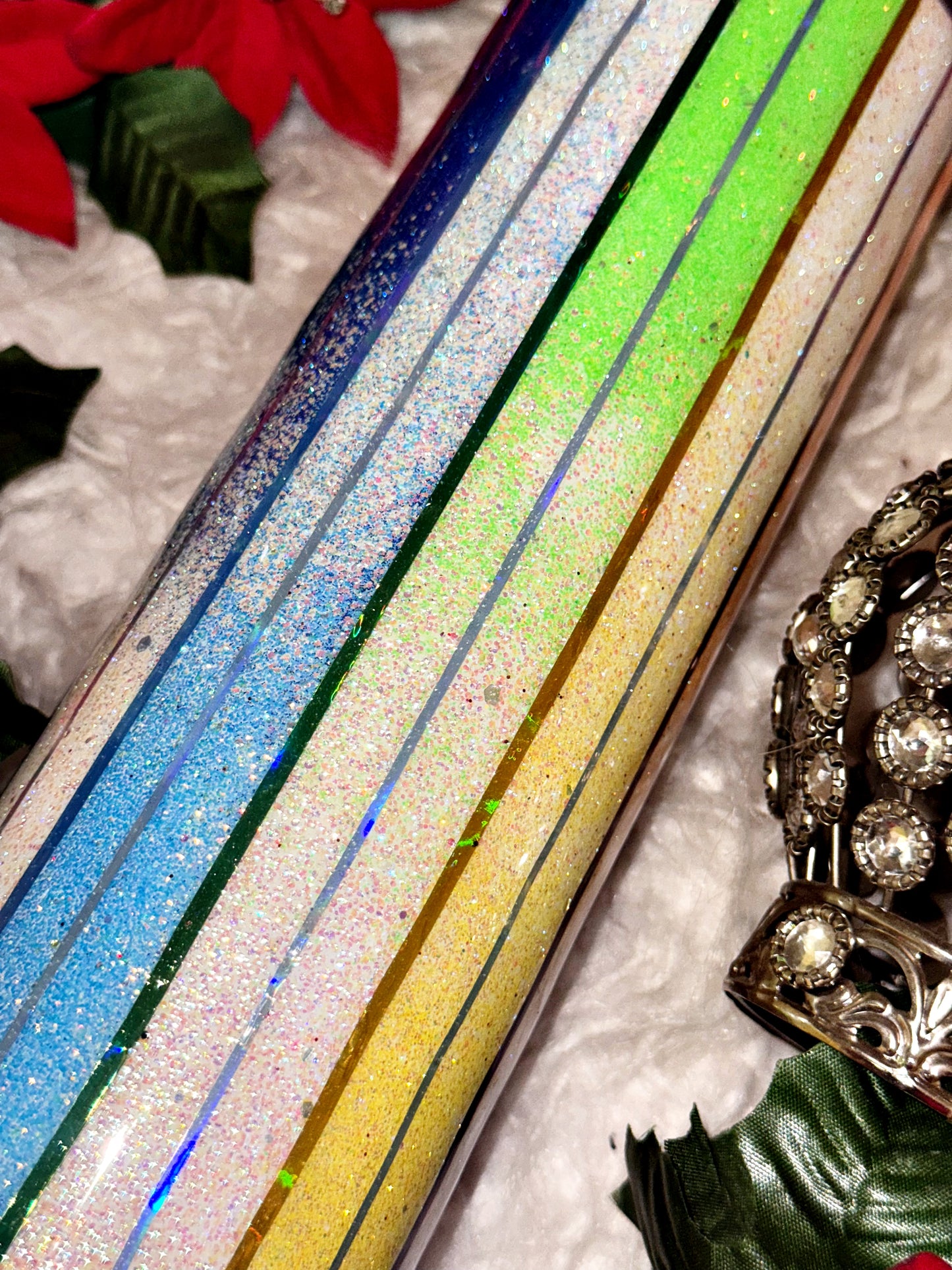 30oz rainbow ombré ready to ship tumbler