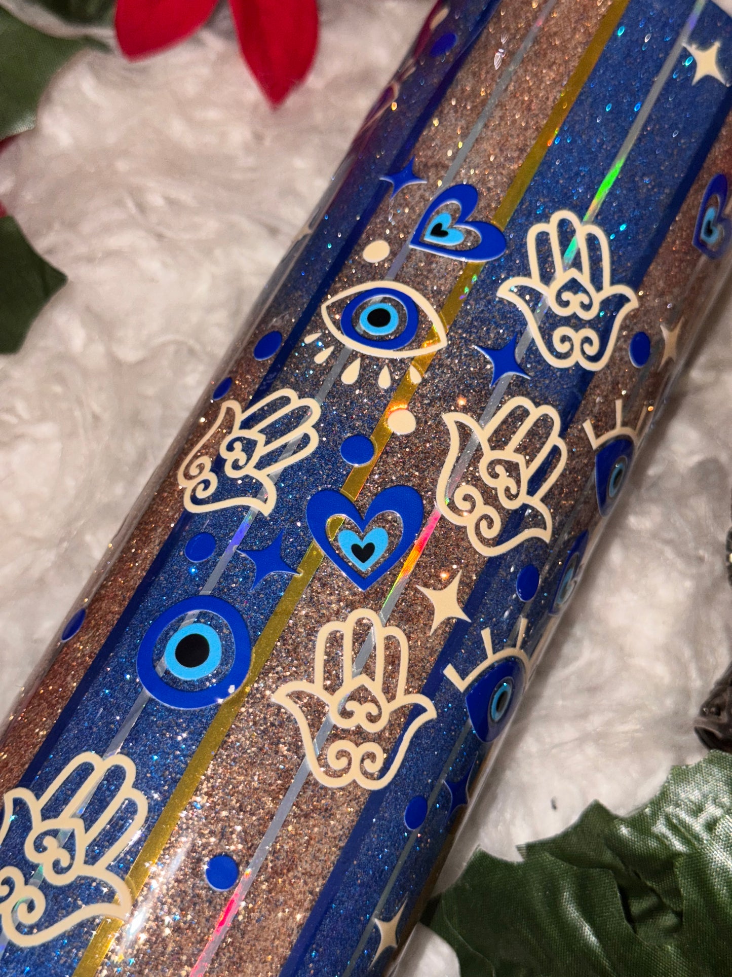 20oz ombré evil eye ready to ship tumbler