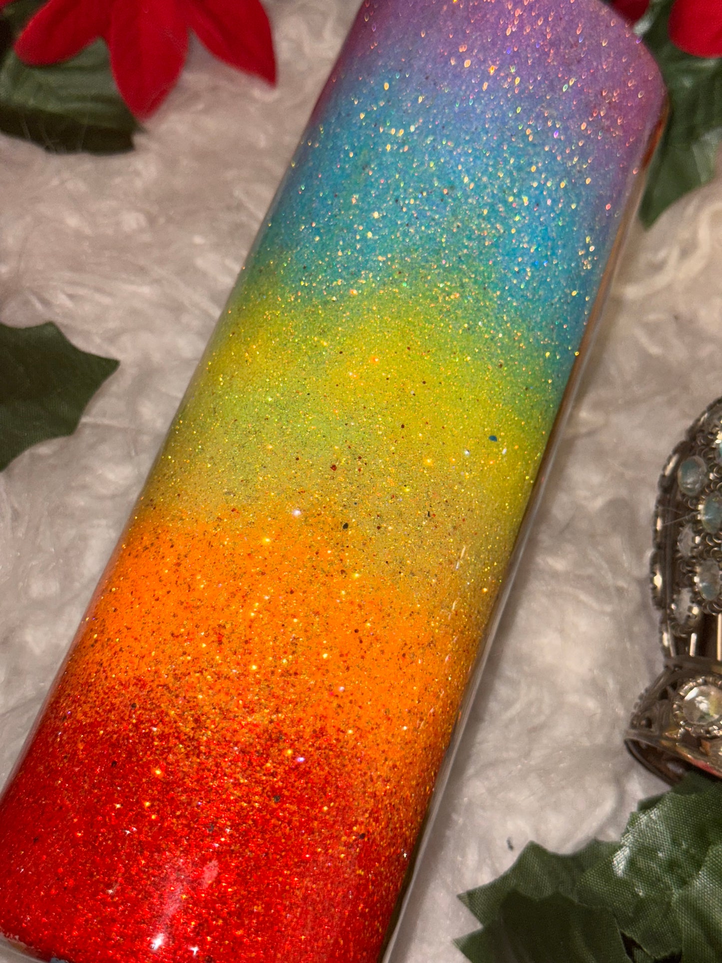20oz rainbow F off ready to ship tumbler