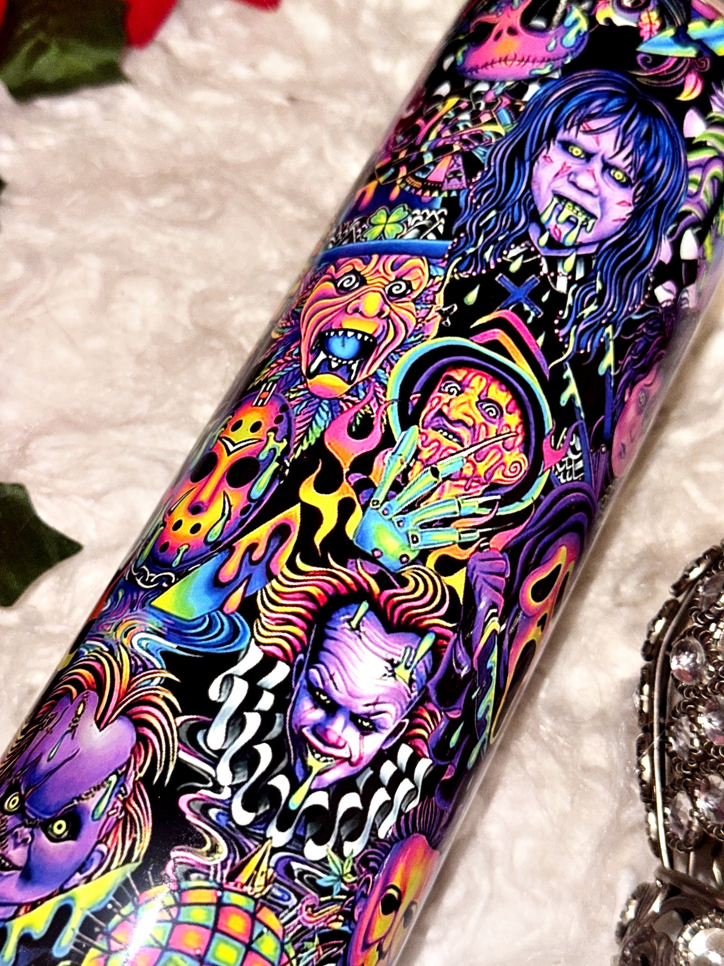 20oz horror retro sublimation tumbler