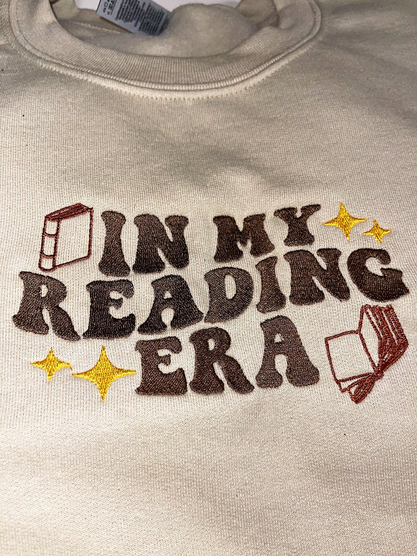 In my reading era embroidered top
