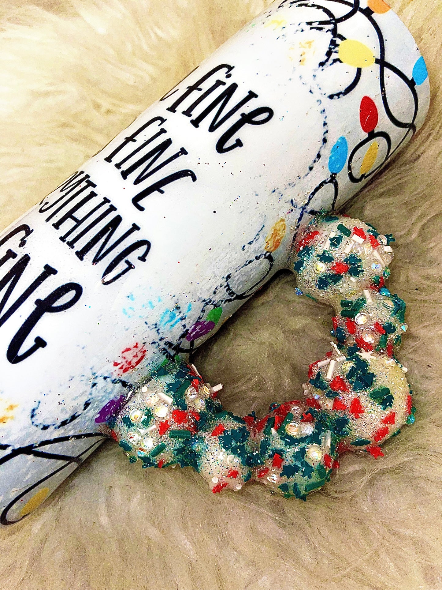 20oz everything is fine handled ready to ship tumbler