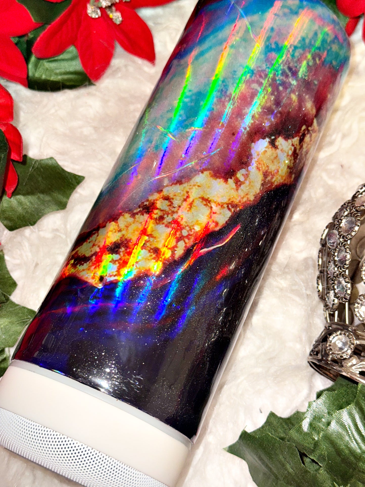 20oz holographic speaker ready to ship tumbler