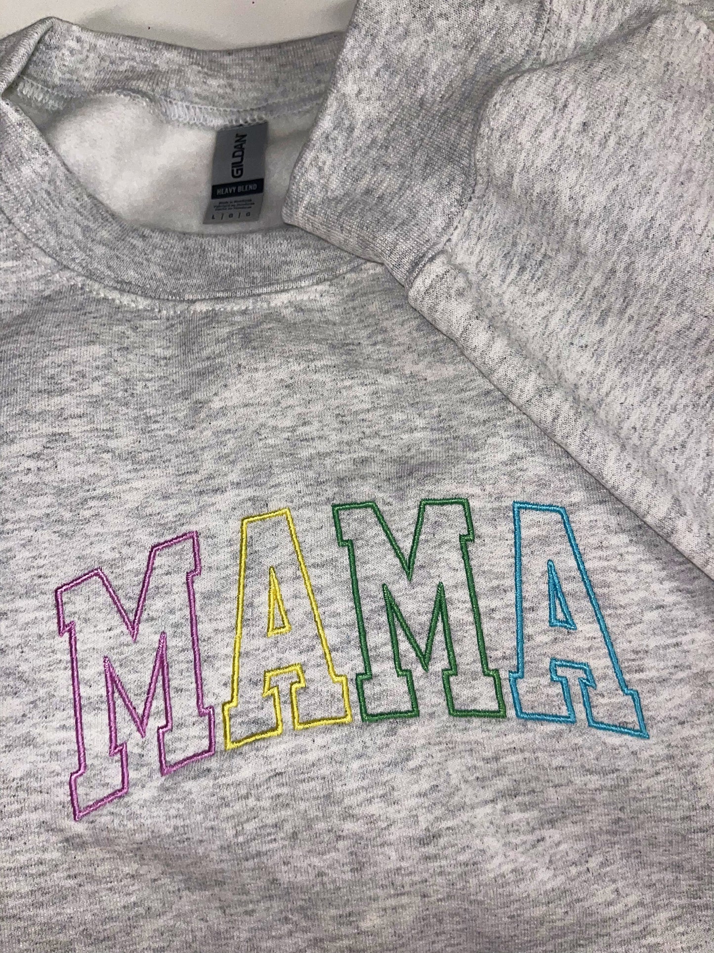 MAMA embroidered top