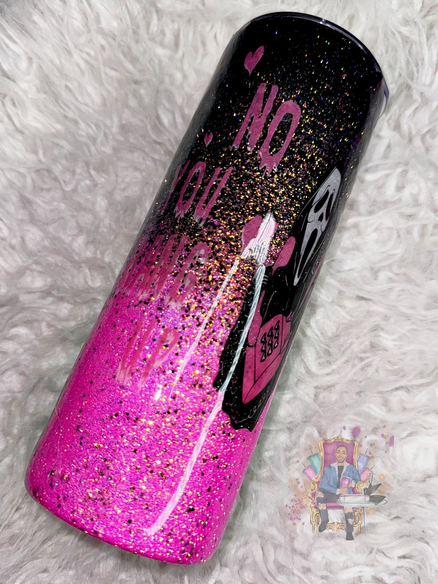 Pink killer ready to ship tumbler
