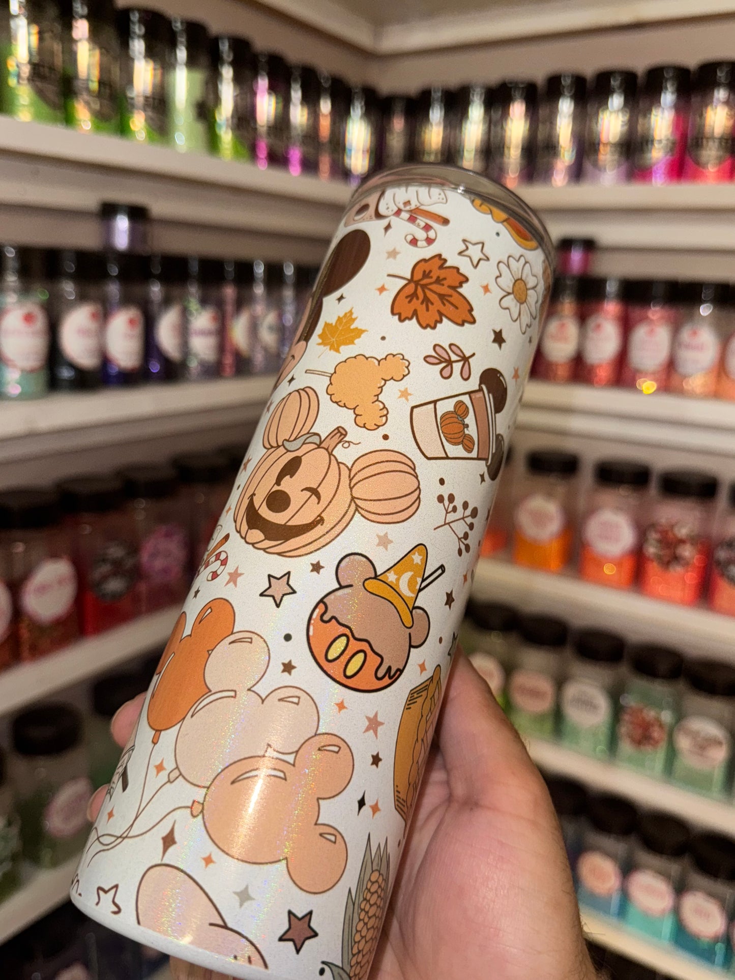 20oz pumpkin mouse sublimation tumbler