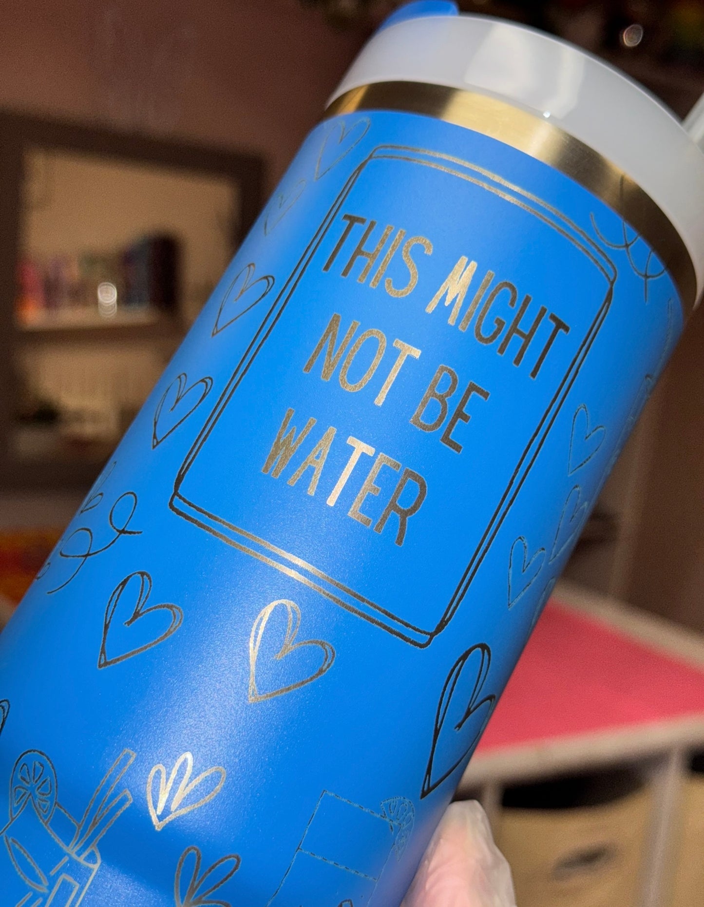 This might not be water engraved Stanley