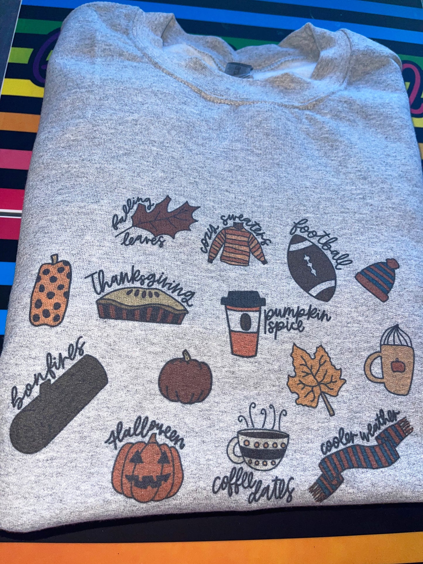 Fall Vibes crew neck sweater top
