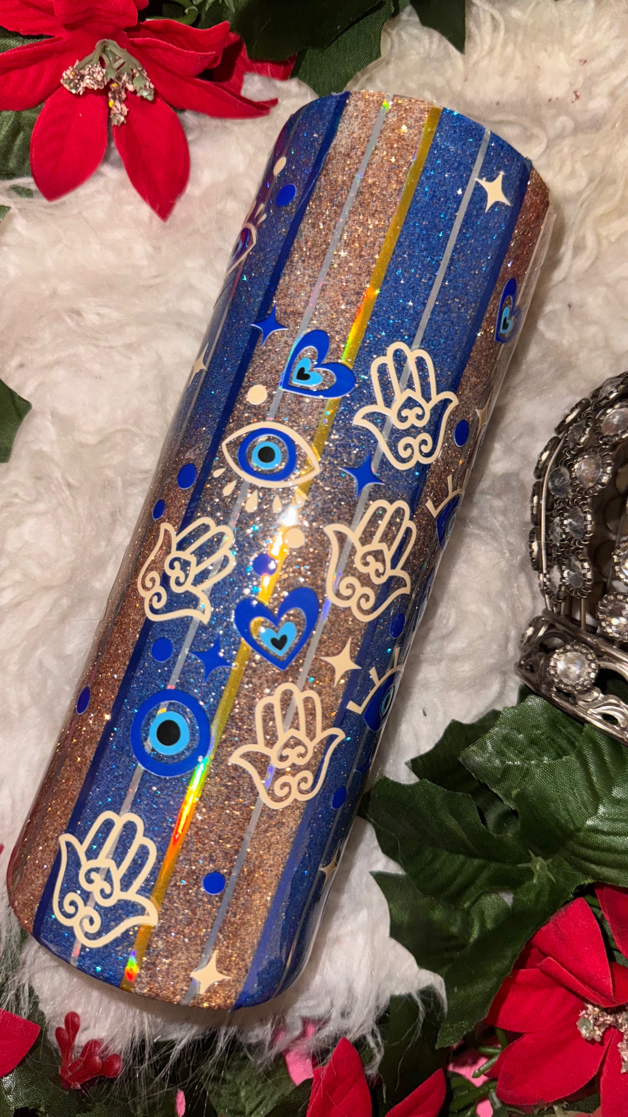 20oz ombré evil eye ready to ship tumbler