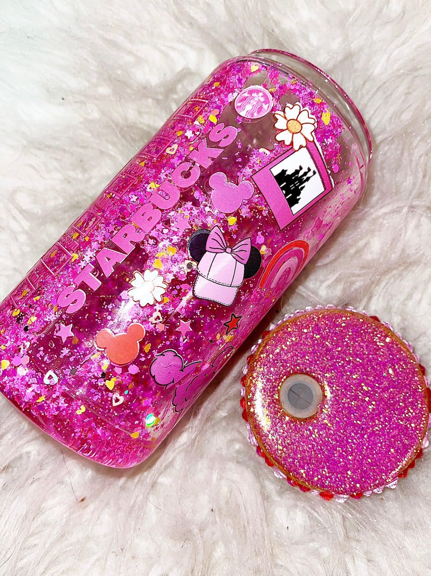 16oz Mermaid coffee ready to ship snow globe tumbler
