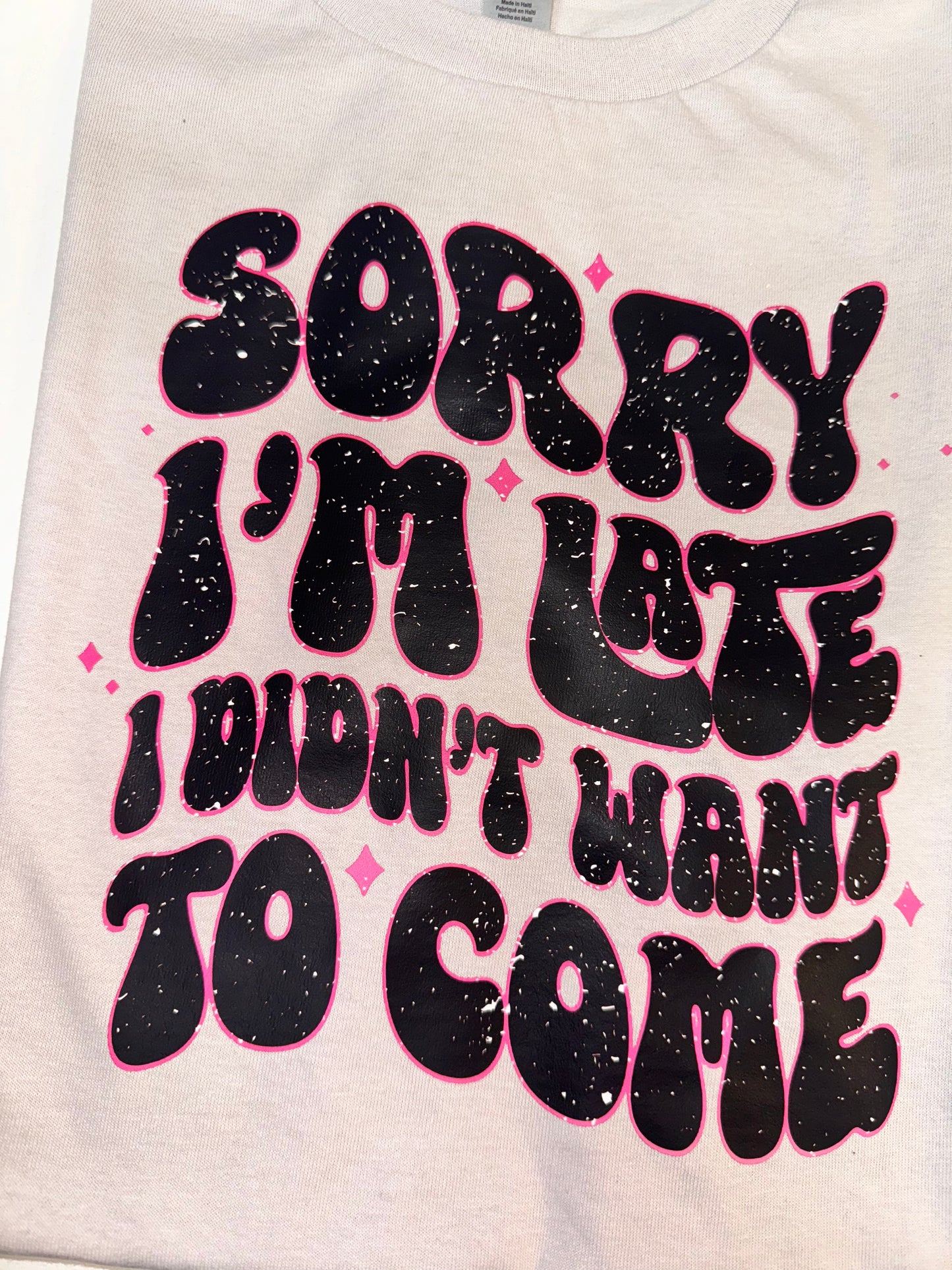 Sorry I’m late top
