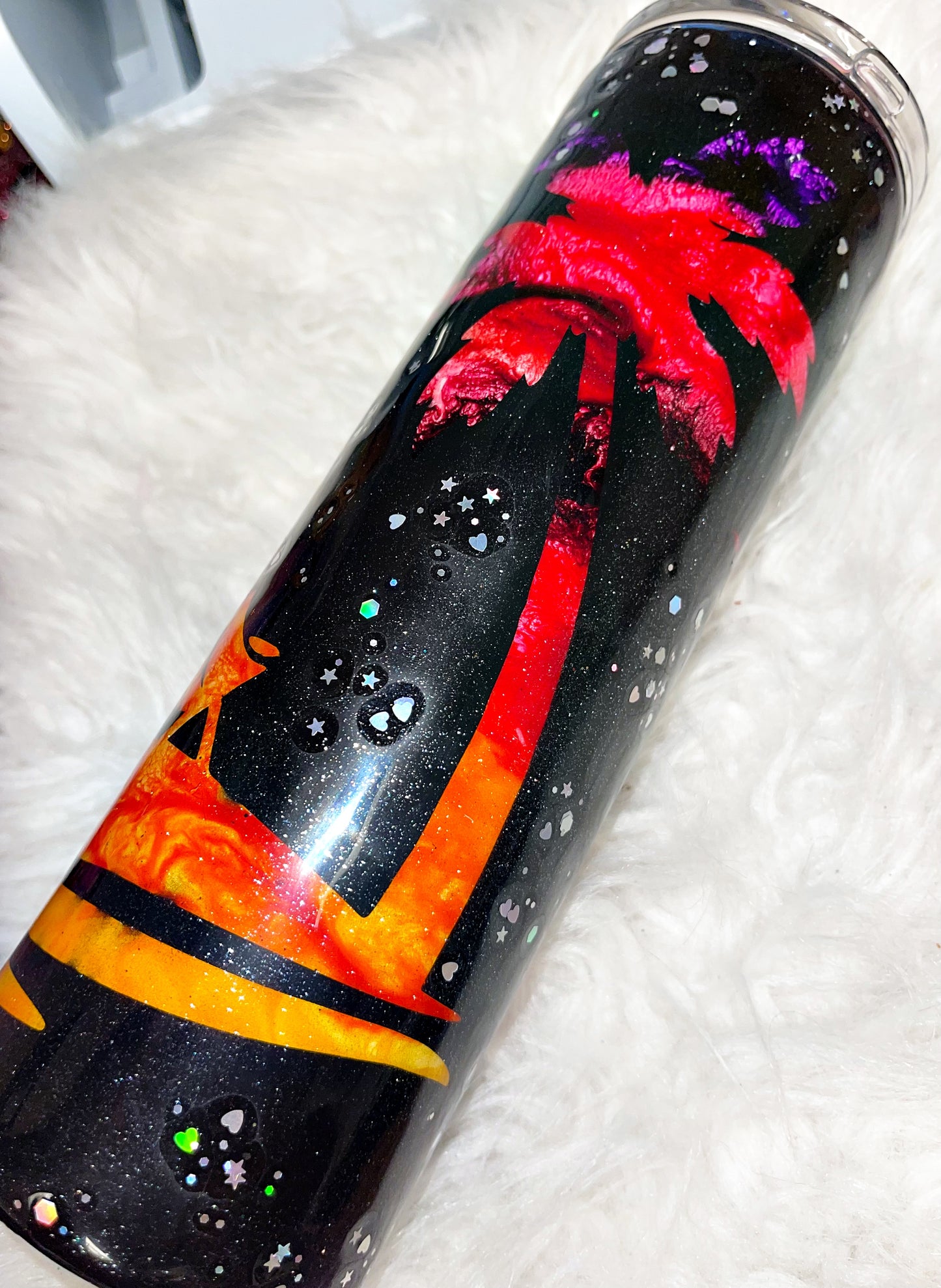 Sunset peekaboo ready to ship tumbler