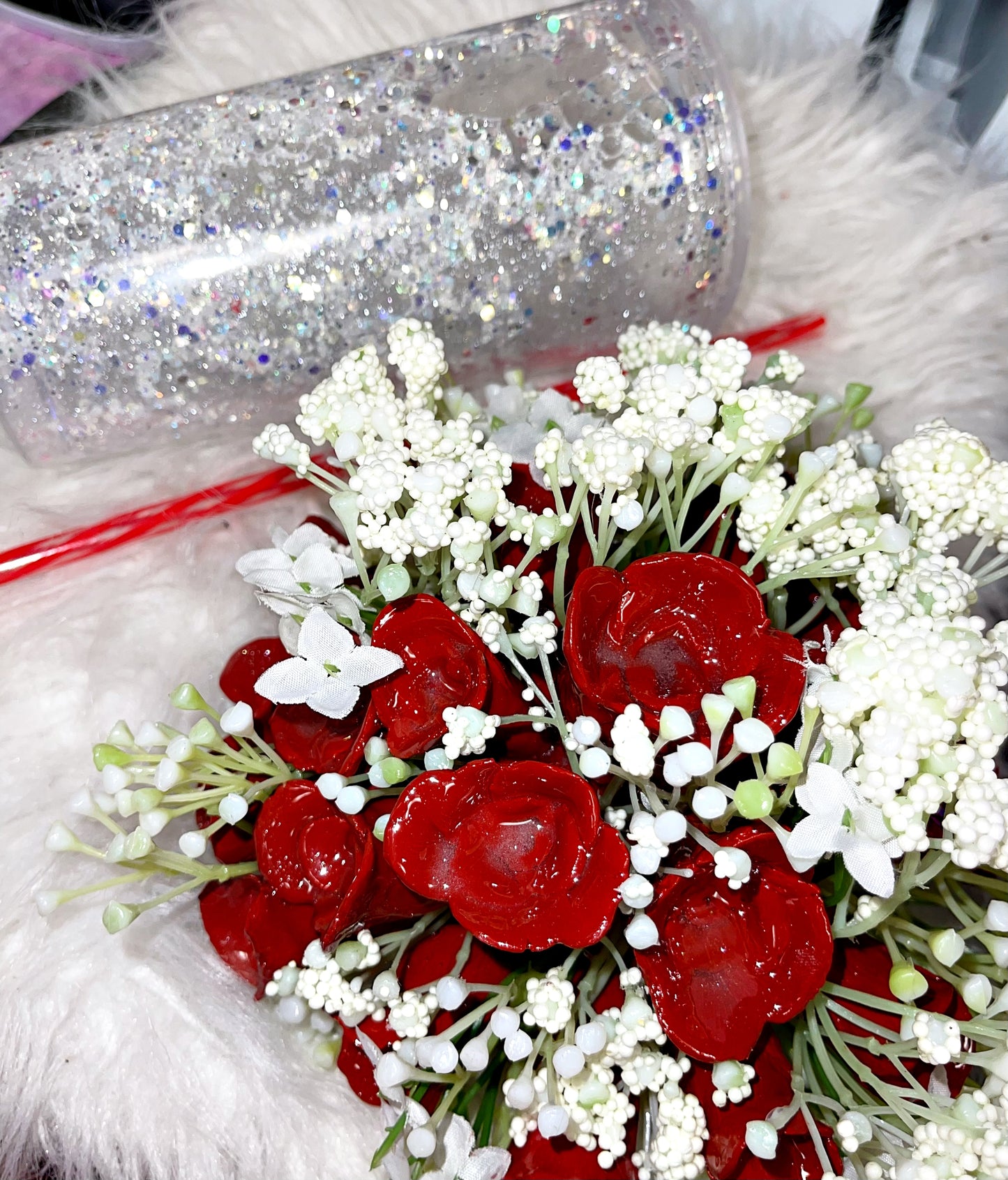 Rose bouquet ready to ship tumbler