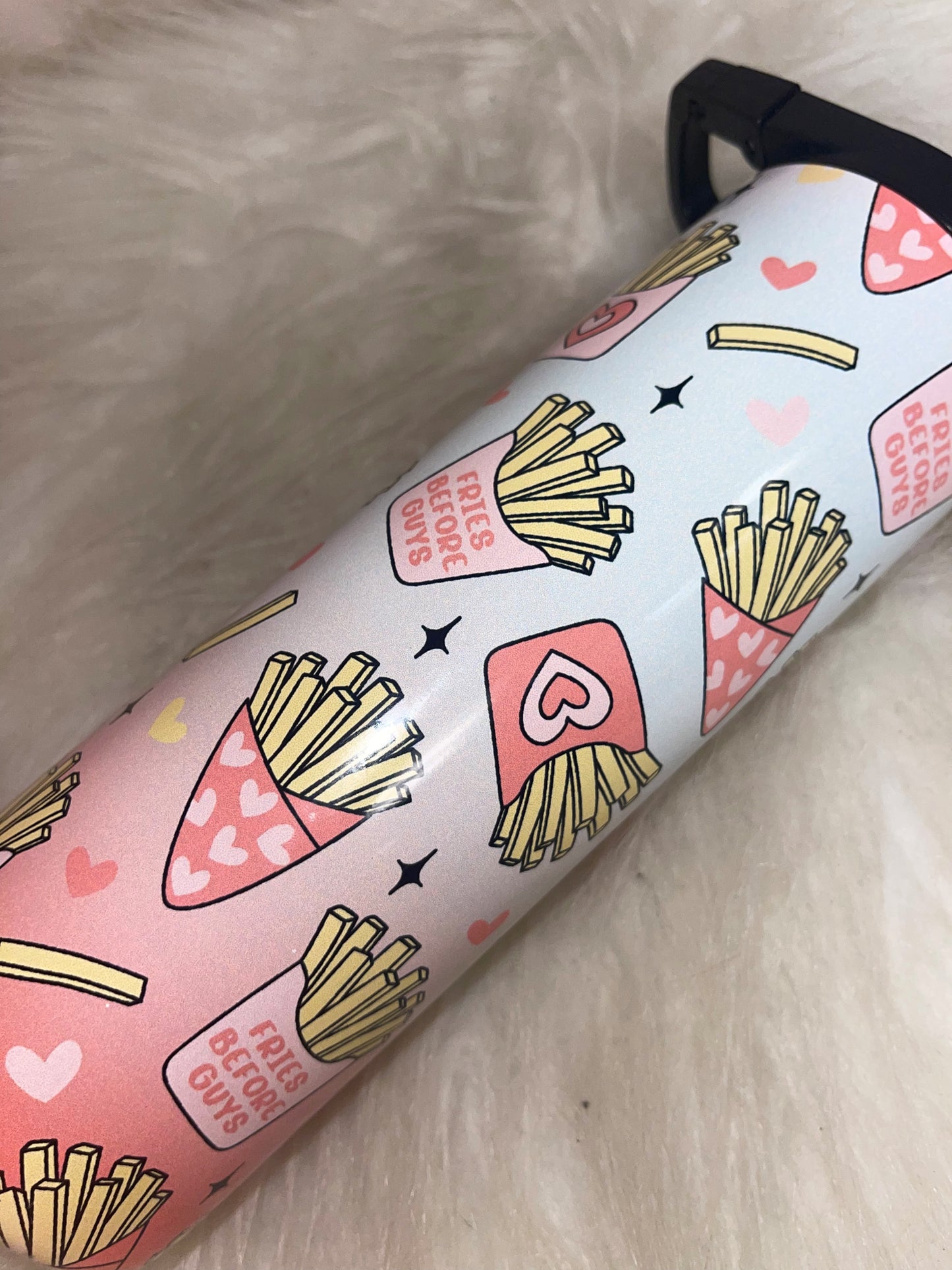 Fries before guys sublimation tumbler