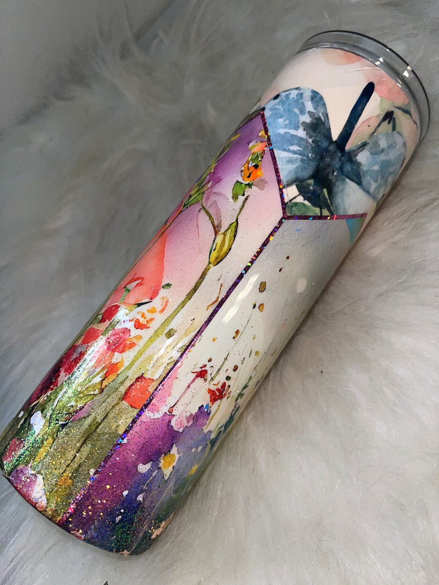 Butterfly watercolor ready to ship tumbler