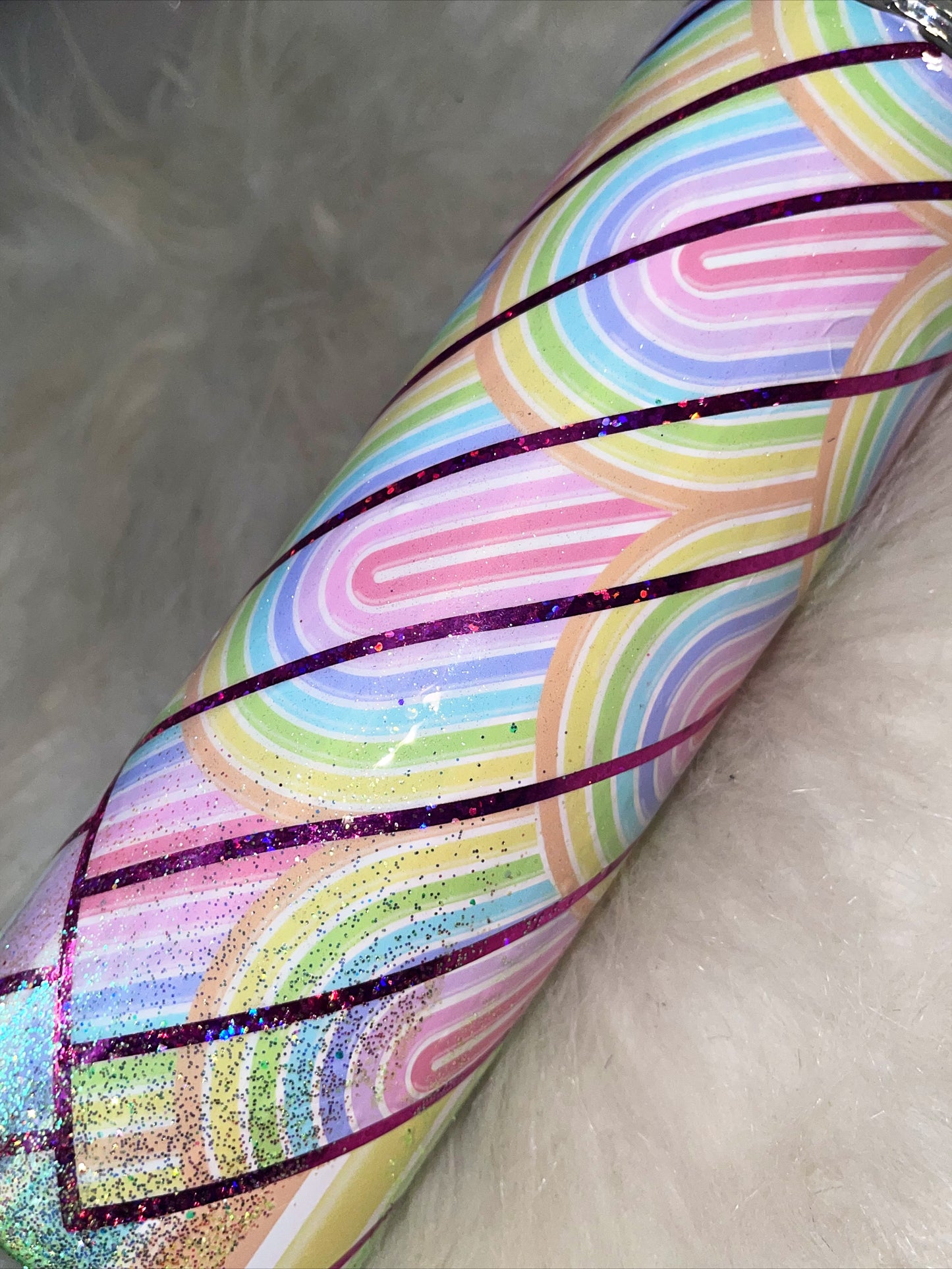 Rainbow Overload ready to ship tumbler