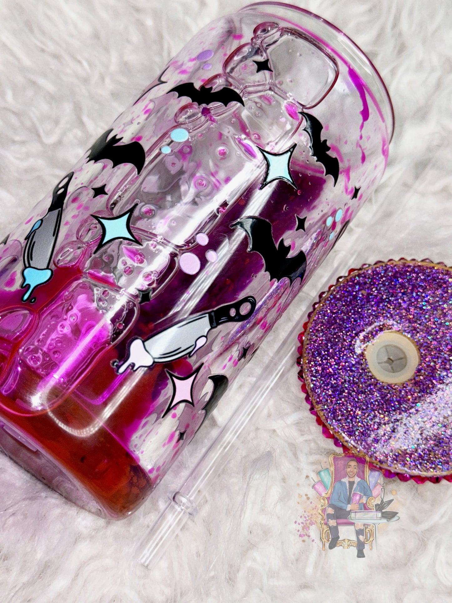 Petty thoughts ready to ship blood drip tumbler
