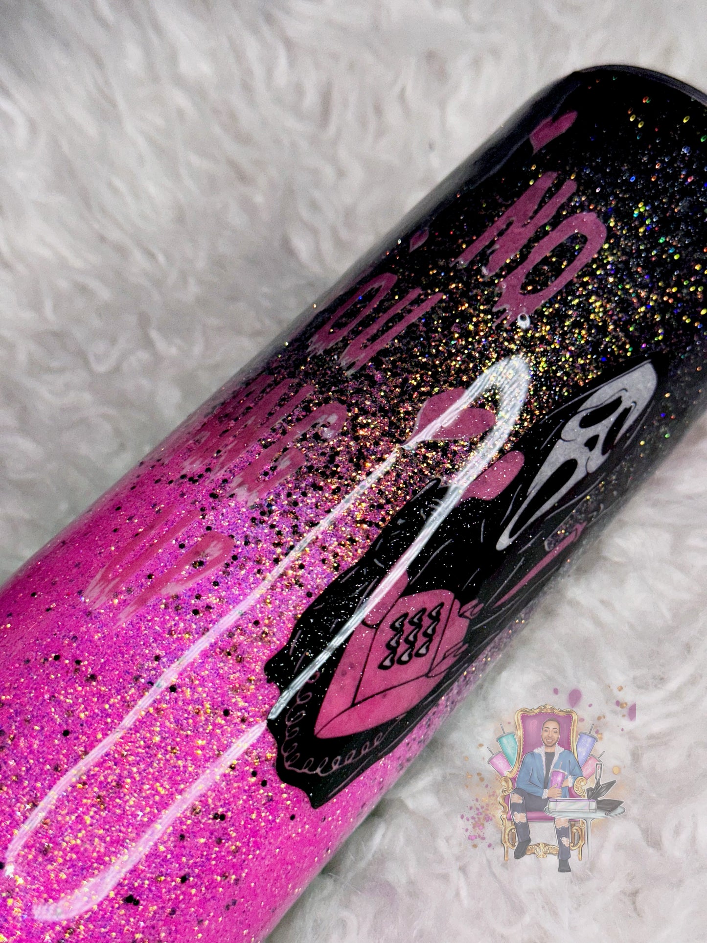Pink killer ready to ship tumbler