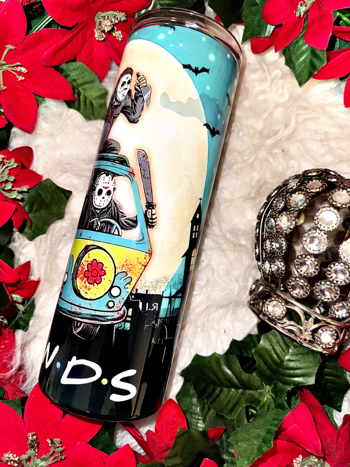 20oz horror friends van sublimation tumbler