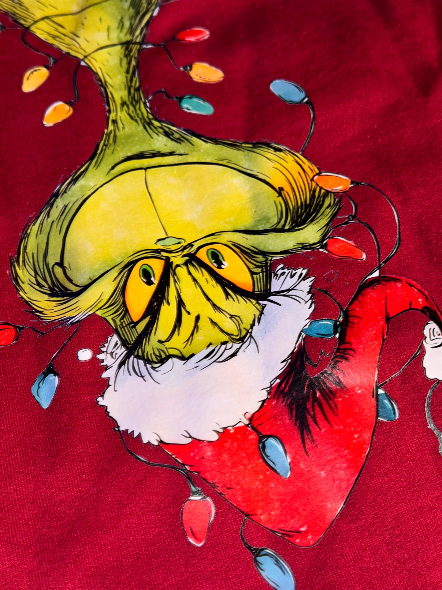 Christmas lights sweater top