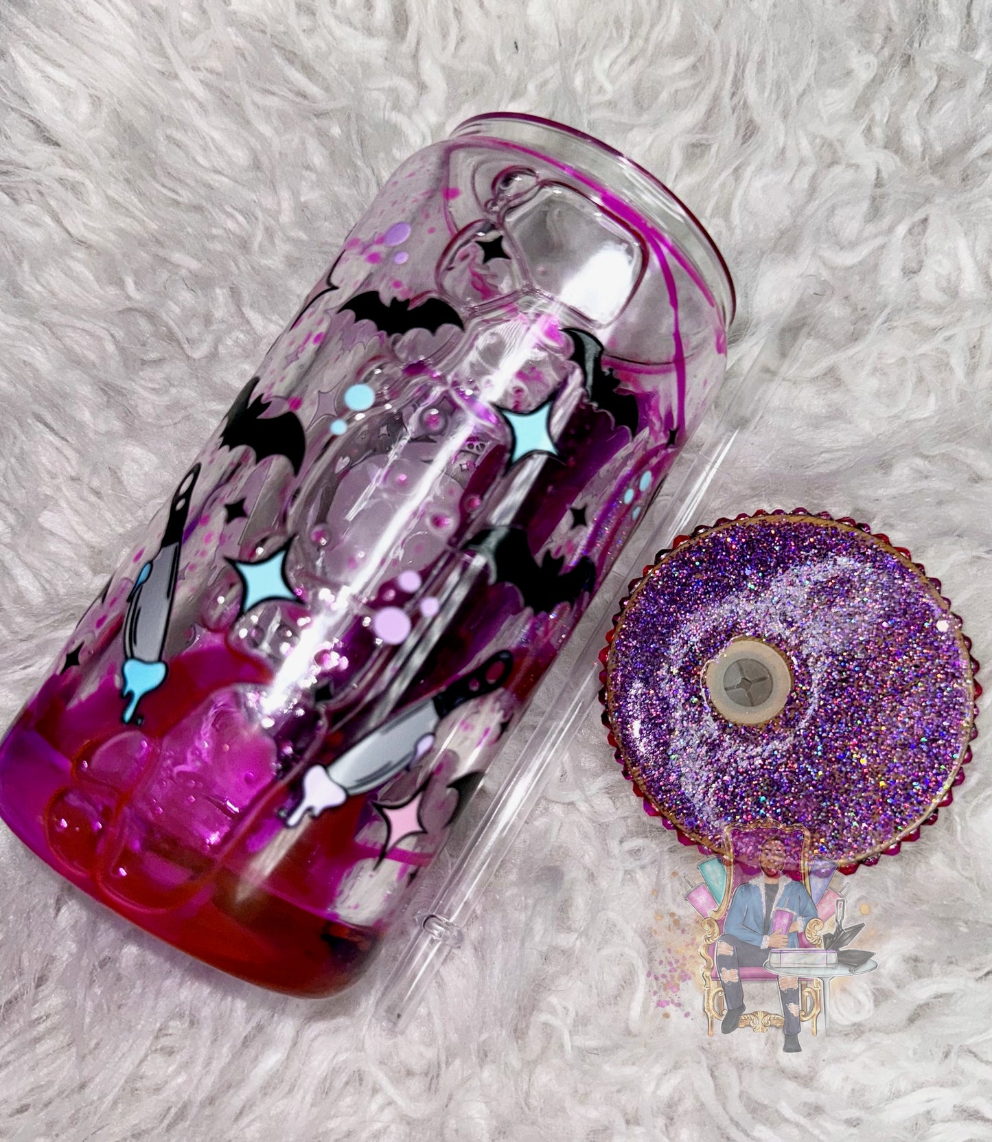 Petty thoughts ready to ship blood drip tumbler