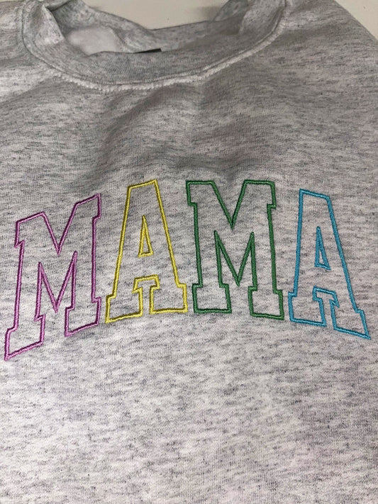 MAMA embroidered top