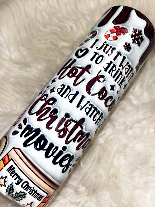 Christmas time sublimation tumbler
