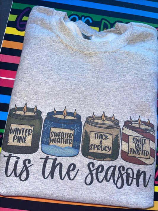 Tis the Season crew neck sweater top