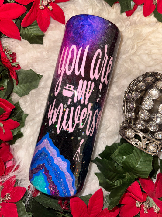 20oz you are my universe ready to ship tumbler
